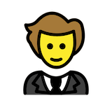person-in-tuxedo Emoji openmoji