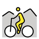 person-mountain-biking Emoji openmoji