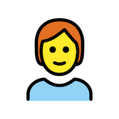 Persona con capelli rossi Emoji Openmoji