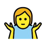 person-shrugging Emoji openmoji