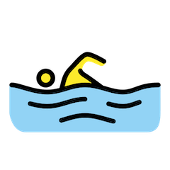 Person Swimming Emoji in Openmoji