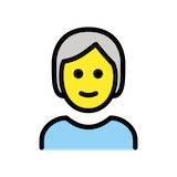 person-white-hair Emoji openmoji