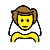 person-with-veil Emoji openmoji