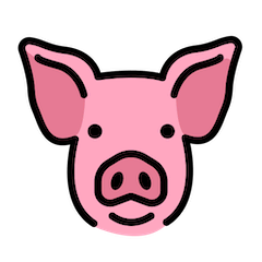 🐷 Cara de porco Emoji nos Openmoji
