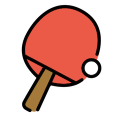 🏓 Racchetta e pallina da ping pong Emoji su Openmoji