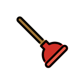 plunger Emoji openmoji