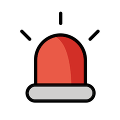 🚨 Rotes Blinklicht Emoji auf Openmoji