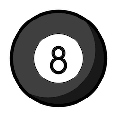 Pool 8 Ball Emoji in Openmoji