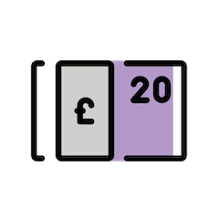 💷 Pound Banknote Emoji in Openmoji