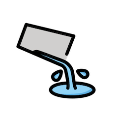 Liquido versato on Openmoji