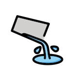 pouring-liquid Emoji openmoji