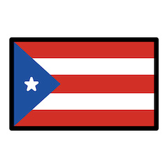 Bandera de Puerto Rico Emoji Openmoji