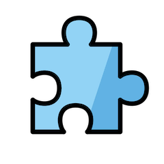 Puzzle Piece Emoji in Openmoji