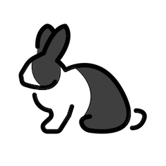 Rabbit Emoji in Openmoji