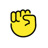 raised-fist Emoji openmoji