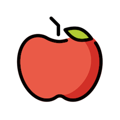 Manzana roja Emoji Openmoji