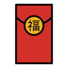 Красный подарочный конверт on Openmoji