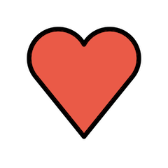 ❤️ Coração vermelho Emoji nos Openmoji