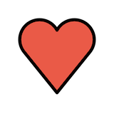 red-heart Emoji openmoji