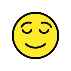 😌 Relieved Face Emoji in Openmoji
