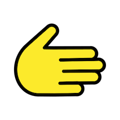 🫱 Mão para a direita Emoji nos Openmoji