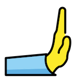 rightwards-pushing-hand Emoji openmoji