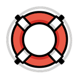 ring-buoy Emoji openmoji
