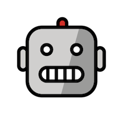 Testa di robot Emoji Openmoji
