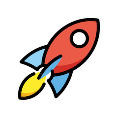 Rocket Emoji in Openmoji