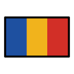 Flagge von Rumänien Emoji Openmoji