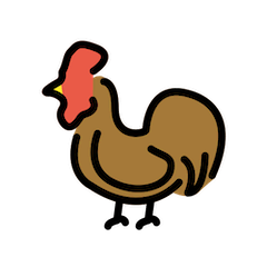 🐓 Rooster Emoji in Openmoji