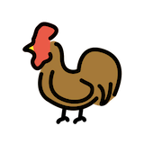 rooster Emoji openmoji
