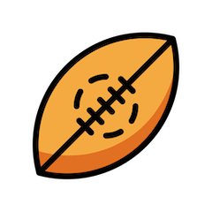 Palla da rugby Emoji Openmoji