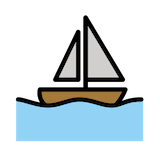 sailboat Emoji openmoji
