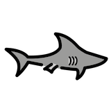 shark Emoji openmoji