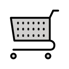 Shopping Cart Emoji in Openmoji