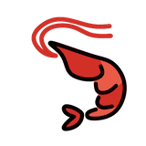 shrimp Emoji openmoji