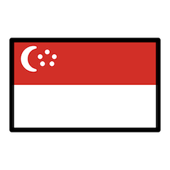 Flagge von Singapur Emoji Openmoji