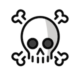 skull-and-crossbones Emoji openmoji