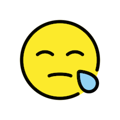 Müdes Gesicht Emoji Openmoji