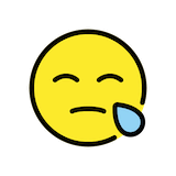 sleepy-face Emoji openmoji