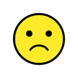slightly-frowning-face Emoji openmoji