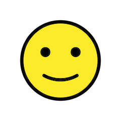 🙂 Cara ligeramente sonriente Emoji en Openmoji