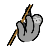 sloth Emoji openmoji