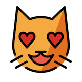 smiling-cat-with-heart-eyes Emoji openmoji