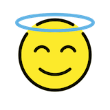 smiling-face-with-halo Emoji openmoji
