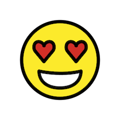 😍 Smiling Face With Heart-Eyes Emoji in Openmoji