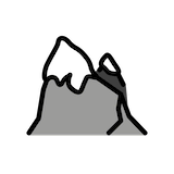snow-capped-mountain Emoji openmoji