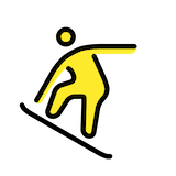 snowboarder Emoji openmoji