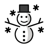 snowman Emoji openmoji